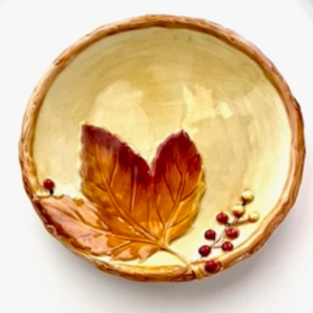 Fitz & Floyd Harvest Canape Plate
